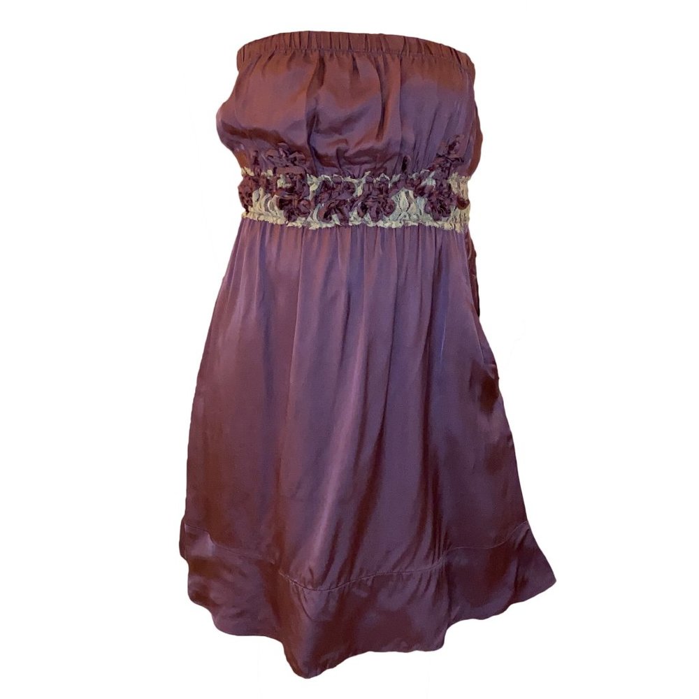 To The Max Dusty Rose Strapless Dress w/ Pockets